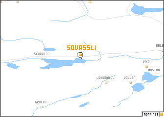 map of Søvassli