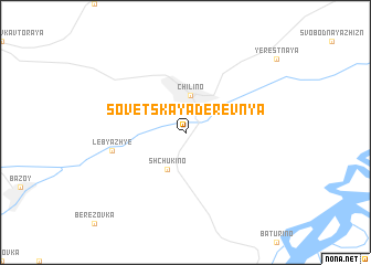 map of Sovetskaya Derevnya