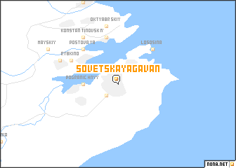 map of Sovetskaya Gavan\