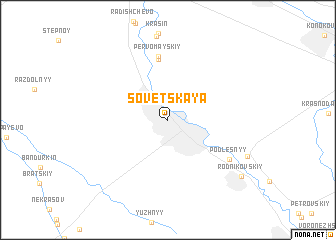 map of Sovetskaya