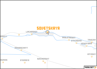 map of Sovetskaya