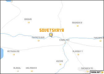 map of Sovetskaya
