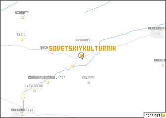 map of (( Sovetskiy Kul\