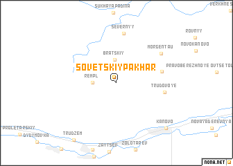 map of Sovetskiy Pakhar\