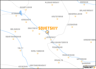 map of Sovetskiy