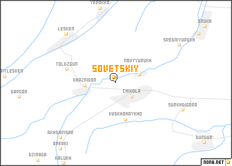 map of Sovetskiy