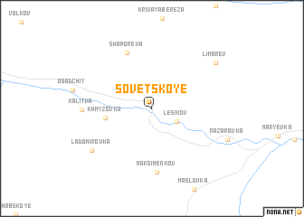 map of Sovetskoye