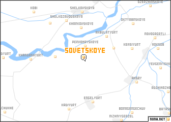 map of Sovetskoye