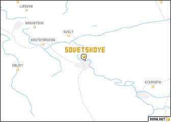 map of Sovetskoye
