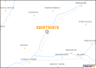 map of Sovetskoye