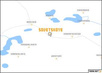 map of Sovetskoye