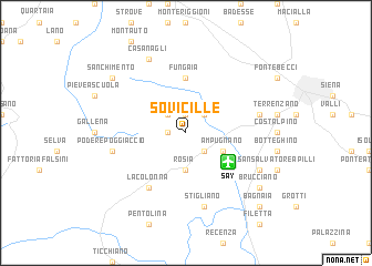 map of Sovicille