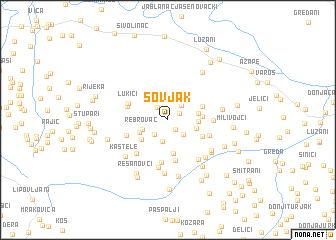 map of Sovjak