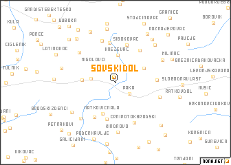 map of Sovski Dol