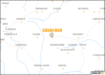 map of Sowakaha