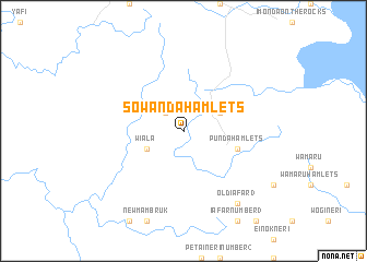 map of Sowanda Hamlets