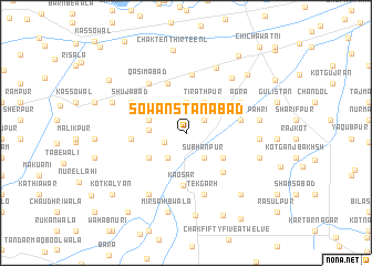 map of Sowānstanābād