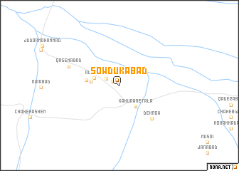 map of Sowdūkābād