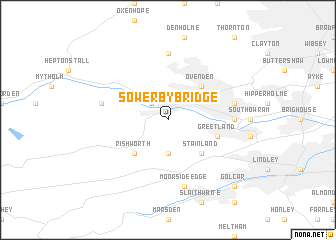 map of Sowerby Bridge