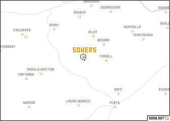 map of Sowers