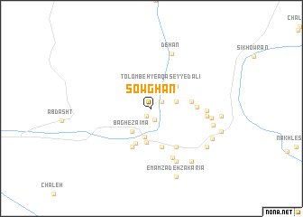 map of Şowghān