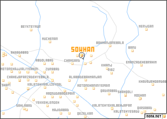 map of Sowhān