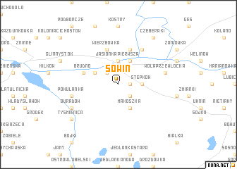 map of Sowin