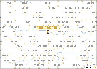 map of Sowizdrzały