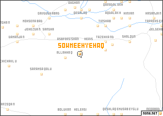 map of Şowme‘eh-ye Ḩaq