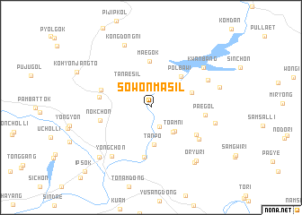 map of Sŏwŏnmasil