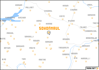 map of Sŏwŏn-maŭl