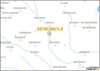 map of Soyacuautla