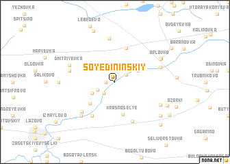 map of Soyedininskiy