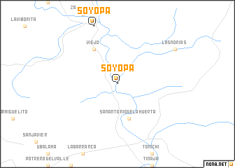 map of Soyopa