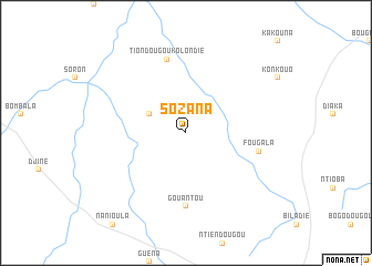 map of Sozana