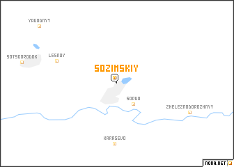 map of Sozimskiy