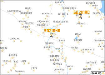 map of Sòzinho