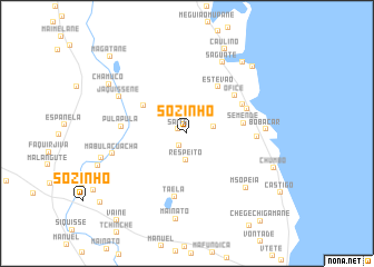 map of Sòzinho