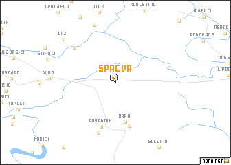 map of Spačva