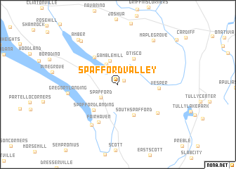 map of Spafford Valley