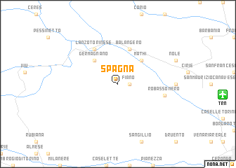 map of Spagna