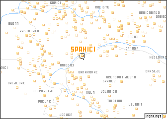 map of Spahići