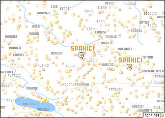 map of Spahići