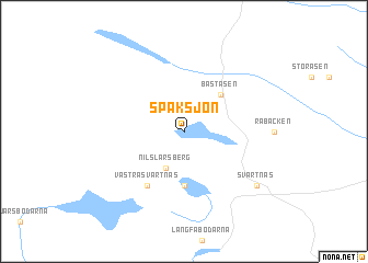 map of Spaksjön