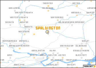 map of Spaldington