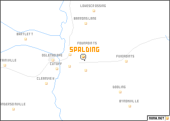 map of Spalding