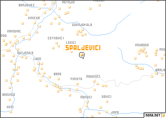 map of Spaljevići