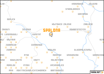 map of Spalona