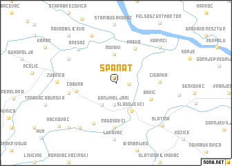 map of Španat