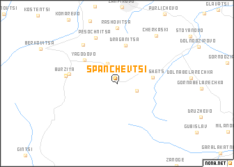 map of Spanchevtsi